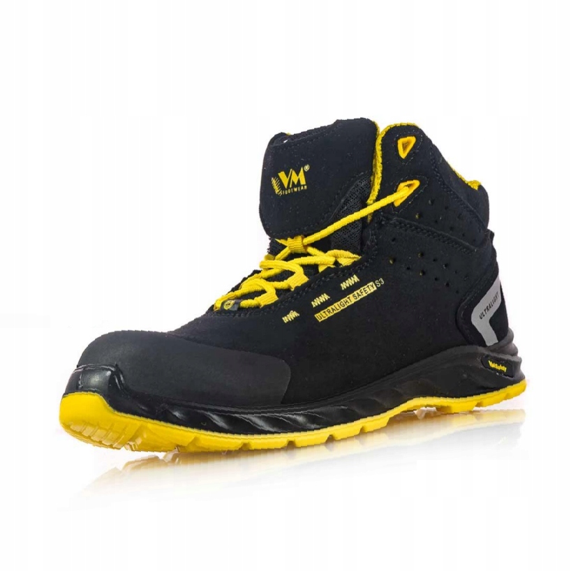 Pracovná členková obuv VM Footwear Wisconsin veľkosť 43 + MICHELIN - nálepka, biela, 8 x 5 cm